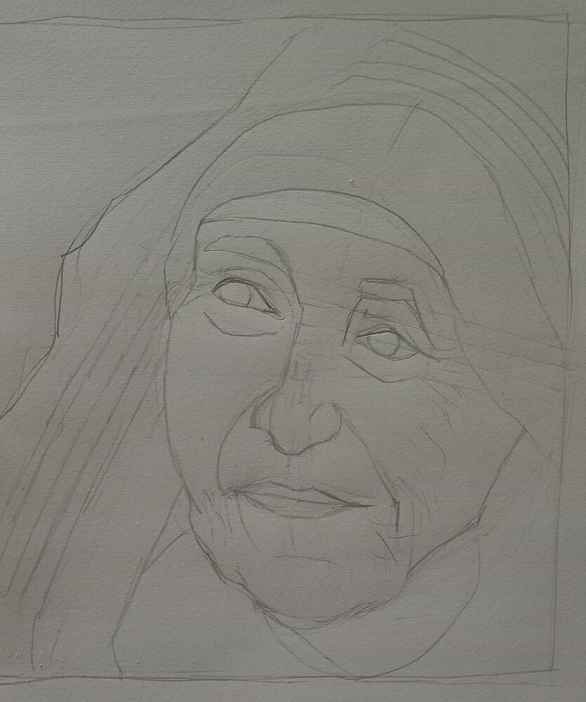 Mother Teresa Drawing by Abhimaneu - Fine Art America-saigonsouth.com.vn